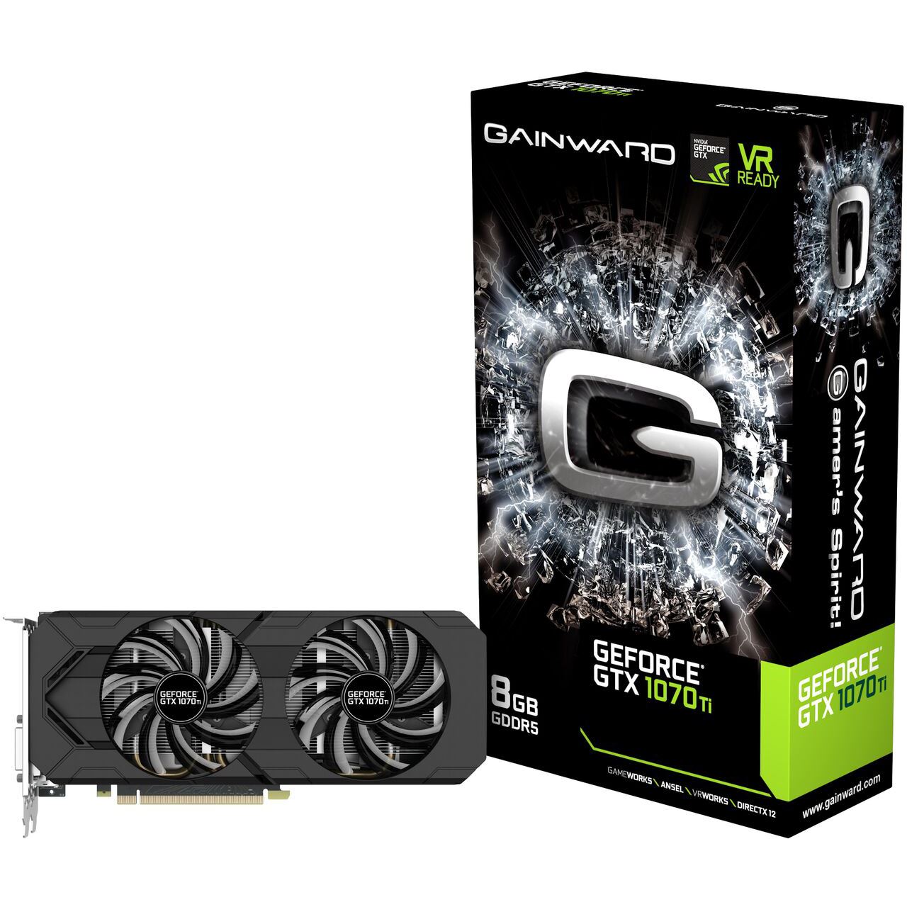 8gb Gainward Geforce Gtx 1070 Aktiv Pcie 3.0 X16